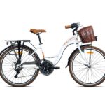 Vélo de ville blanc Urban 26