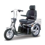 Trottinette électrique Baroudeur à 3 roues, stable avec siège confortable (afikim)