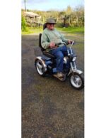 Trottinette électrique Baroudeur à 3 roues, stable avec siège confortable (afikim) – Image 3