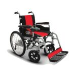 Fauteuil roulant électrique pliable Easy Pro à 4 roues, 500 watts, avec joystick et longue autonomie.