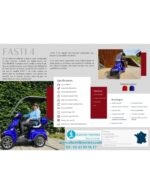 Trottinette électrique Electroride FASTI 4 de 1000 watts à 4 roues pour personnes à mobilité réduite, homologuée pour la route – Image 7