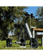 Trottinette électrique MATE 4 à 3 roues, pliable, batterie amovible de 16 kg, tricycle électrique à 3 roues pour PMR ultraléger – Image 12