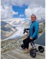 Trottinette électrique MATE 4 à 3 roues, pliable, batterie amovible de 16 kg, tricycle électrique à 3 roues pour PMR ultraléger – Image 13