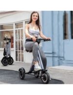 Trottinette électrique MATE 4 à 3 roues, pliable, batterie amovible de 16 kg, tricycle électrique à 3 roues pour PMR ultraléger – Image 14