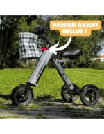 Trottinette électrique MATE 4 à 3 roues, pliable, batterie amovible de 16 kg, tricycle électrique à 3 roues pour PMR ultraléger – Image 17