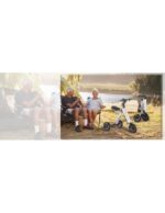 Trottinette électrique MATE 4 à 3 roues, pliable, batterie amovible de 16 kg, tricycle électrique à 3 roues pour PMR ultraléger – Image 33