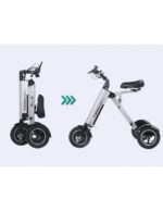 Trottinette électrique MATE 4 à 3 roues, pliable, batterie amovible de 16 kg, tricycle électrique à 3 roues pour PMR ultraléger – Image 34