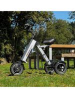 Trottinette électrique MATE 4 à 3 roues, pliable, batterie amovible de 16 kg, tricycle électrique à 3 roues pour PMR ultraléger – Image 35