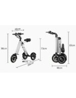 Trottinette électrique MATE 4 à 3 roues, pliable, batterie amovible de 16 kg, tricycle électrique à 3 roues pour PMR ultraléger – Image 9