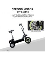 Dimensions des scooters électriques à trois roues pour personnes à mobilité réduite et personnes âgées, 500 watts – Image 11