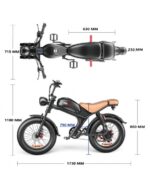 Vélo électrique Moko Speedbike avec pneus larges, 45 km/h – Image 10