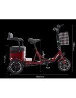 PASS 2 - Tricycle électrique à 3 roues pour 2 personnes avec assistance au pédalage – Image 8
