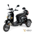 Scooter électrique à 3 roues Veleco ZT63 pour les personnes à mobilité réduite et les personnes âgées