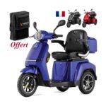 Trottinette électrique stable à 3 roues Veleco Turris pour personnes à mobilité réduite et personnes âgées
