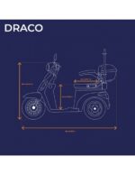 Trottinette électrique Draco Veleco à 3 roues stables, avec capote, adaptée aux personnes âgées et aux personnes à mobilité réduite. – Image 19