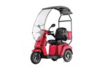 Trottinette électrique Turris Veleco à 3 roues stables, avec capote, adaptée aux personnes âgées et aux personnes à mobilité réduite.