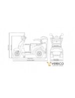 Scooter électrique Veleco Cristal pour personnes à mobilité réduite et personnes âgées, 1000 watts – Image 9