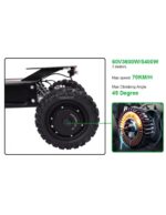 Trottinette électrique FALCON à 3 roues, 5 600 watts, 3 moteurs, 60 V 31 Ah – Image 14
