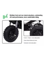 Trottinette électrique FALCON à 3 roues, 5 600 watts, 3 moteurs, 60 V 31 Ah – Image 18