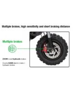Trottinette électrique FALCON à 3 roues, 5 600 watts, 3 moteurs, 60 V 31 Ah – Image 19