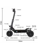 Trottinette électrique FALCON à 3 roues, 5 600 watts, 3 moteurs, 60 V 31 Ah – Image 24