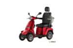 Scooter Veleco Gravis pour personnes à mobilité réduite, seniors et personnes handicapées, avec siège et dossier confortables.